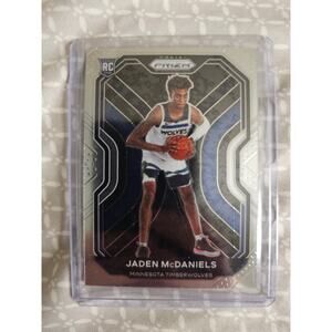 Jaden McDaniels 2020-21 Panini Prizm #287 - Rookie - Minnesota Timberwolves